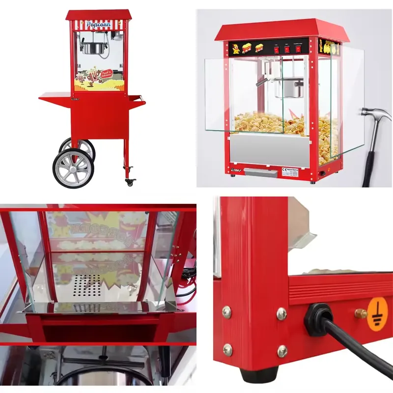 Commercial Vending Machine - 熱風式業務用ポップコーン製造機 - 高収益スナックビジネス向け自動販売ポッパー