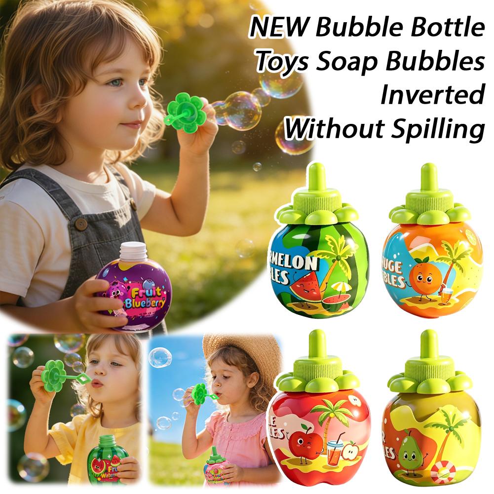 Bubble Gum Machine - 新しいバブルボトルおもちゃ、石鹸泡をこぼさずに逆さにした状態で作るマシン、ブロワーメーカー、夏の屋外パーティーゲーム、子供向けおもちゃ