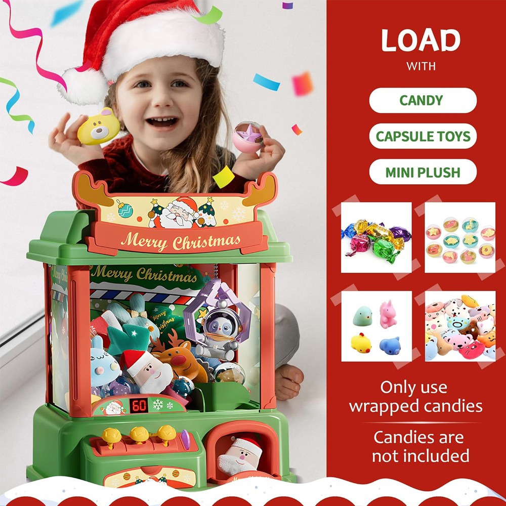子供のためのクリスマスの爪のマシン,ミニ自動販売機,キャンデ - Arcade Vending & Laundry のレビューと価格