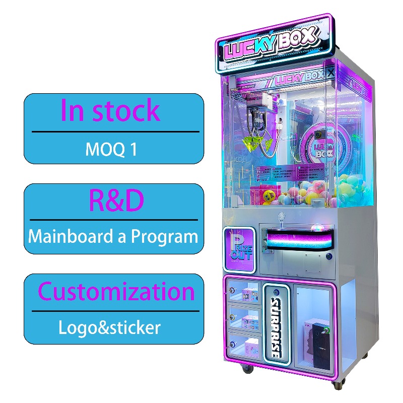 カスタム25インチ業務用クレーンゲーム機、コイン式、ラッキー - Bill Acceptor Vending のレビューと価格