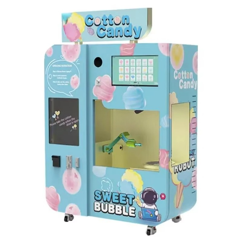全自動綿菓子自動販売機（交換システム付き）業務用4種フレーバ - Commercial Vending Machine のレビューと価格