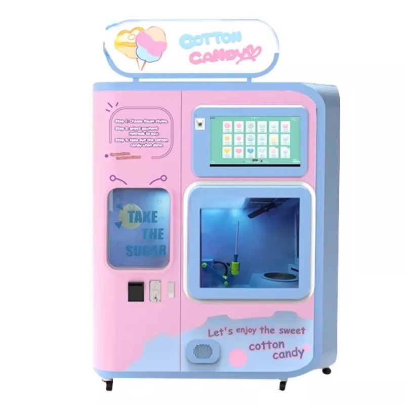 全自動綿菓子自動販売機（交換システム付き）業務用4種フレーバ - Commercial Vending Machine のレビューと価格