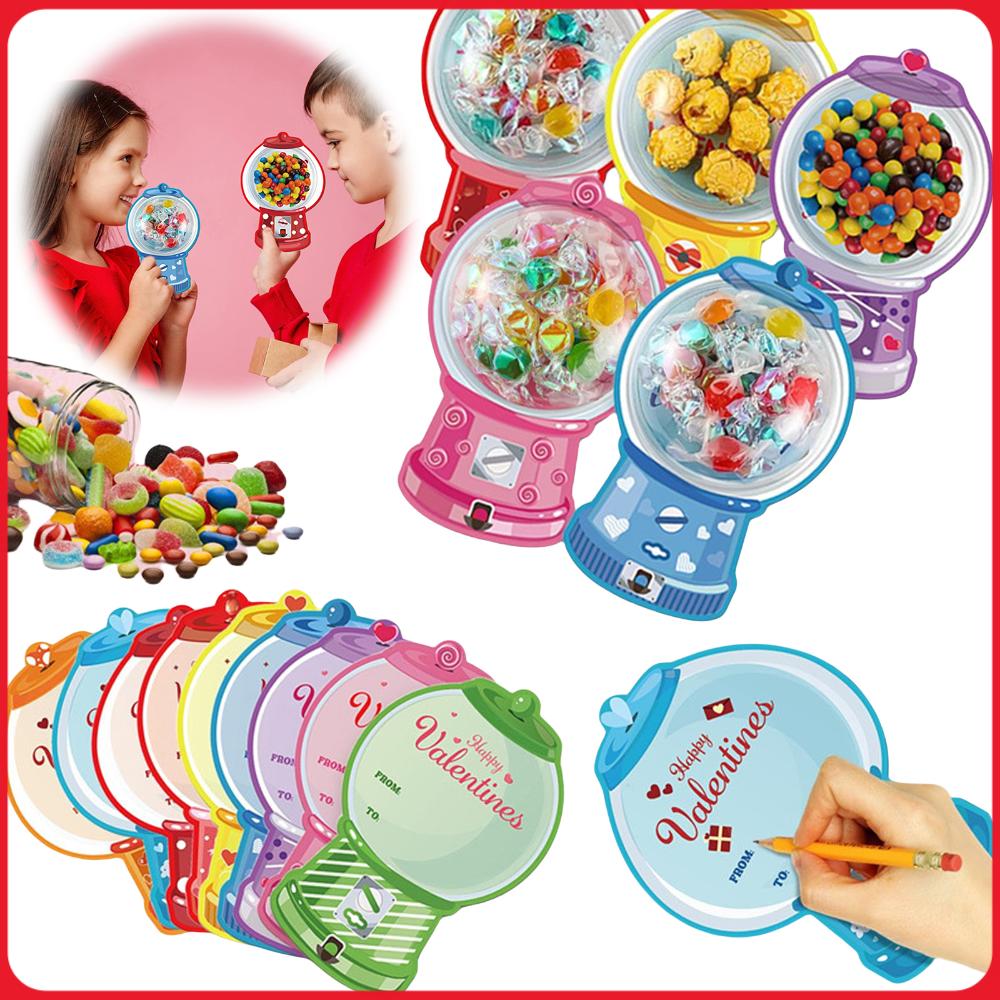 18/36パック バレンタインキャンディホルダーカード バブ - Bubble Gum Machine のレビューと価格
